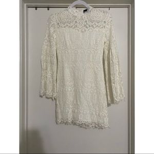 White engagement dress